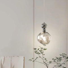 Hailie Retro LED Pendant Light Chrome Metal/Acrylic Bedroom