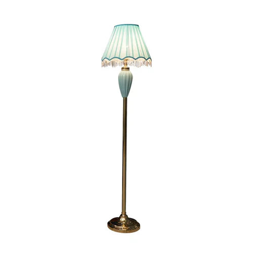 Blue Floor Lamp For Bedroom Eryn Ceramic Ip20 Plug Led