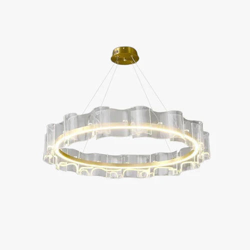 Gold Modern Chandeliers For Bedroom Evette Metal & Acrylic