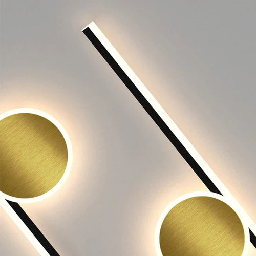 Gold Flush Wall Light For Study Room Emyr Acrylic Ip20