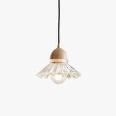 Hailie Retro Wood Pendant Light Glass Bedroom/Living Room/Dining Room