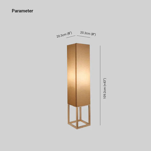 Floor Lamp For Study Room Rectangular Ozawa Wood Ip20