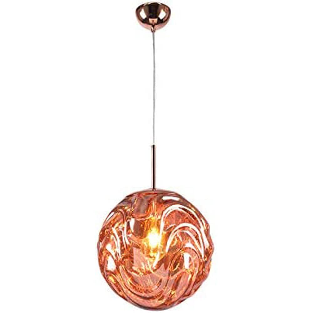 Hailie Modern Sphere Pendant Light Glass Gold/Black Dining Room