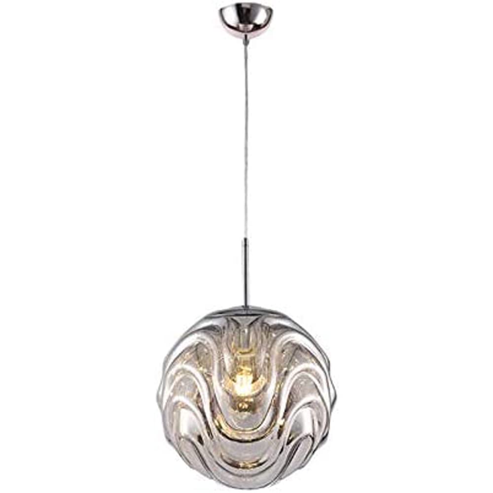 Hailie Modern Sphere Pendant Light Glass Gold/Black Dining Room