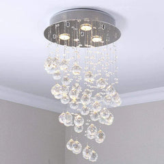 Chandelier For Living Room Alana? Metal & Glass Without Bulbs Ip20 Led