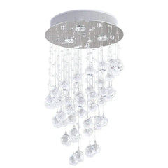 Chandelier For Living Room Alana? Metal & Glass Without Bulbs Ip20 Led