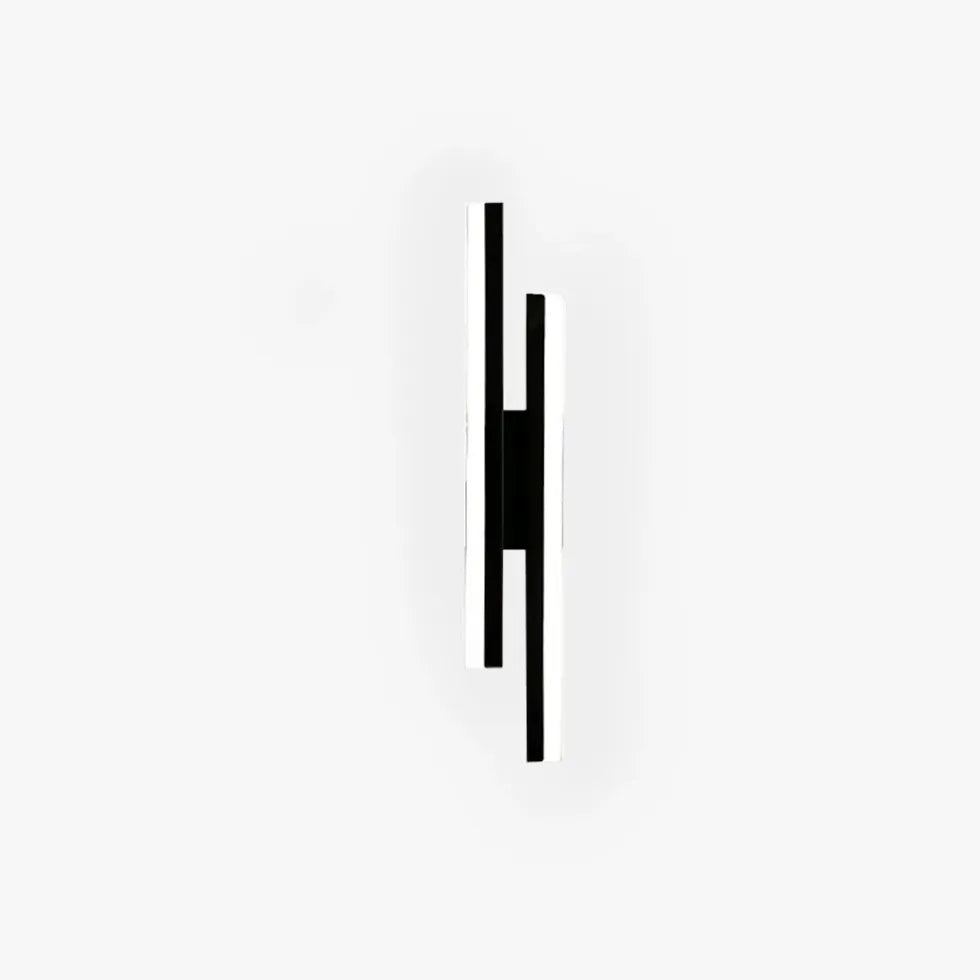 Black Flush Wall Light For Bedroom Alana Metal Dimmable