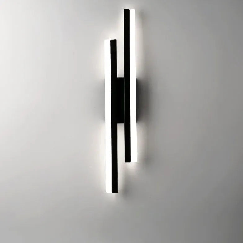 Black Flush Wall Light For Bedroom Alana Metal Dimmable