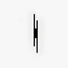 Black Flush Wall Light For Bedroom Alana Metal Dimmable