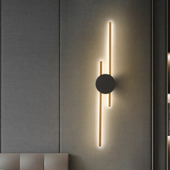 Flush Wall Light For Bedroom Linear Alana Metal Ip20 Led Warm White