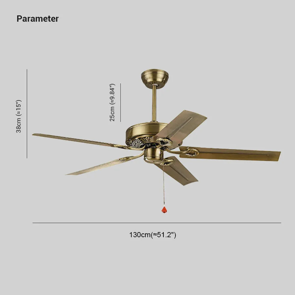 Ceiling Fan With Light For Study Room Alessio Metal Ip20