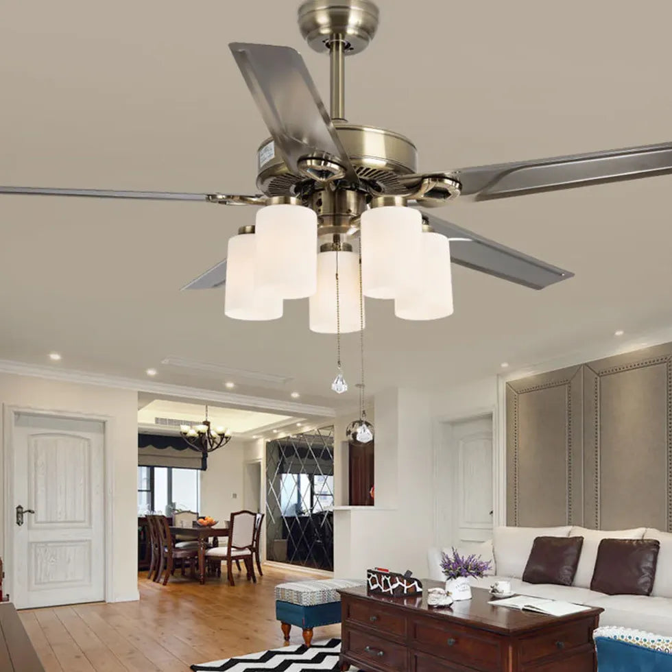 Ceiling Fan With Light For Study Room Alessio Metal