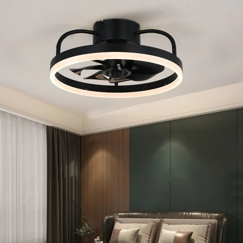 Ceiling Fan With Light For Bedroom Alessio Metal Led Dimmable Ip20