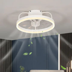 Ceiling Fan With Light For Bedroom Alessio Metal Led Dimmable Ip20