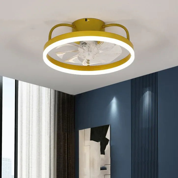 Ceiling Fan With Light For Bedroom Alessio Metal Led Dimmable Ip20