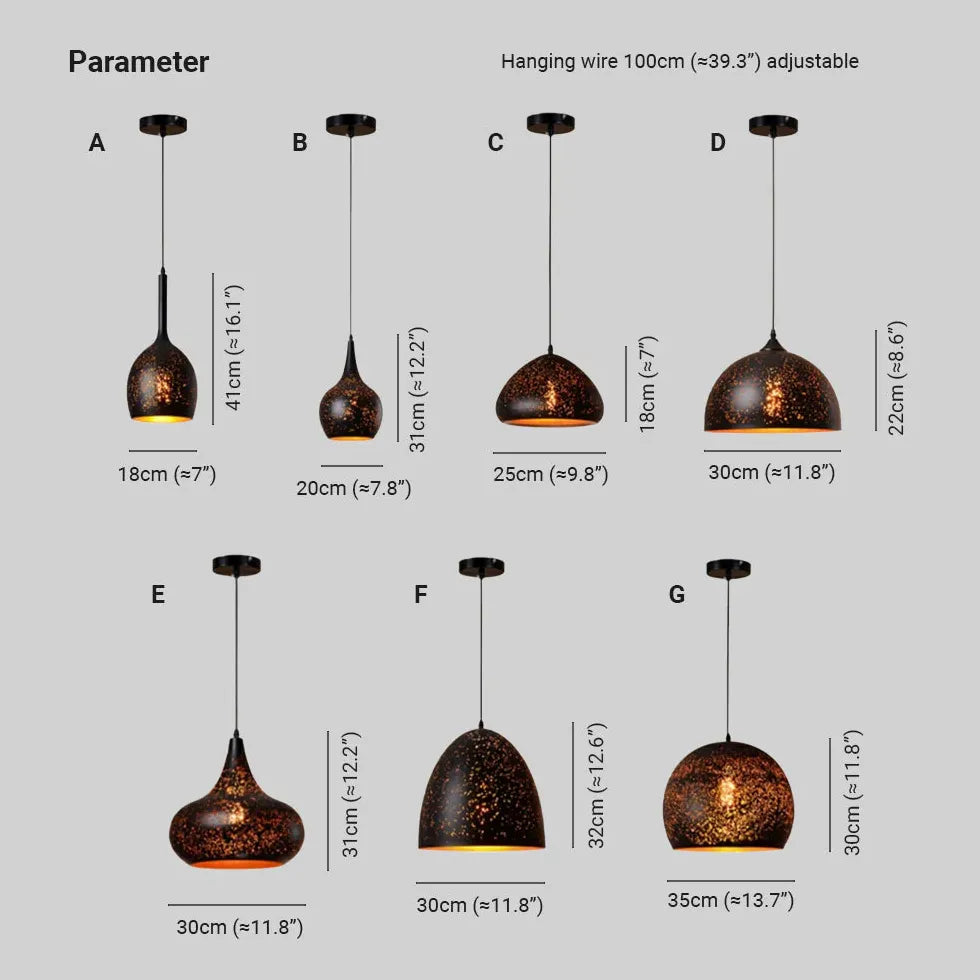 Light Single Pendant For Bedroom Alessio Metal Ip20