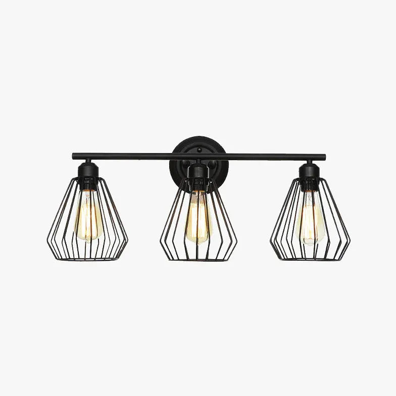 Black Multi Arm Wall Light For Study Room Alessio Vanity Metal Ip20