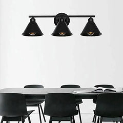 Black Multi Arm Wall Light For Study Room Alessio Vanity Metal Ip20