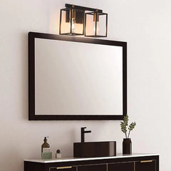 Black Multi Arm Wall Light For Bathroom Alessio Metal & Acrylic