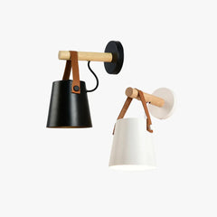 Plug-in Wall Light For Study Room Alessio Wood Ip20