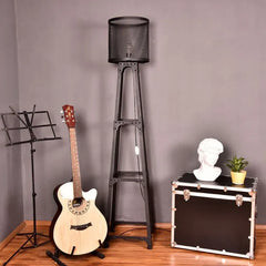 Black Floor Lamp For Bedroom Cylinder Alessio Metal Ip20 Plug Led