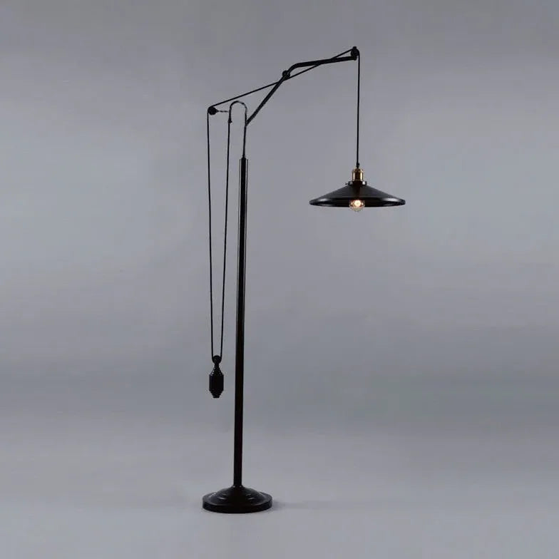 Black Floor Lamp For Study Room Alessio Metal Ip20 Led Plug