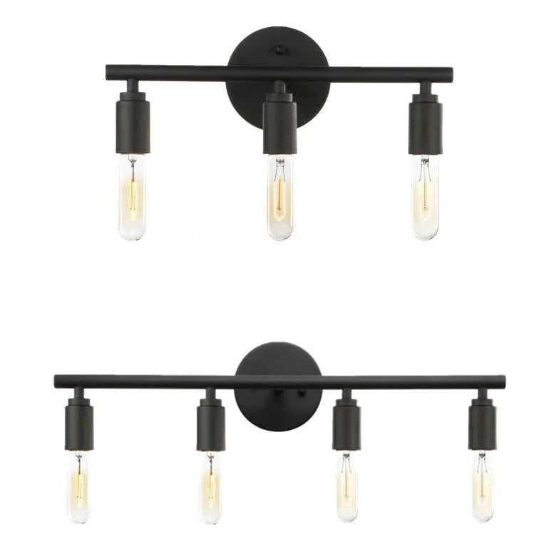 Black Multi Arm Wall Light For Bathroom Alessio Metal Led Ip44