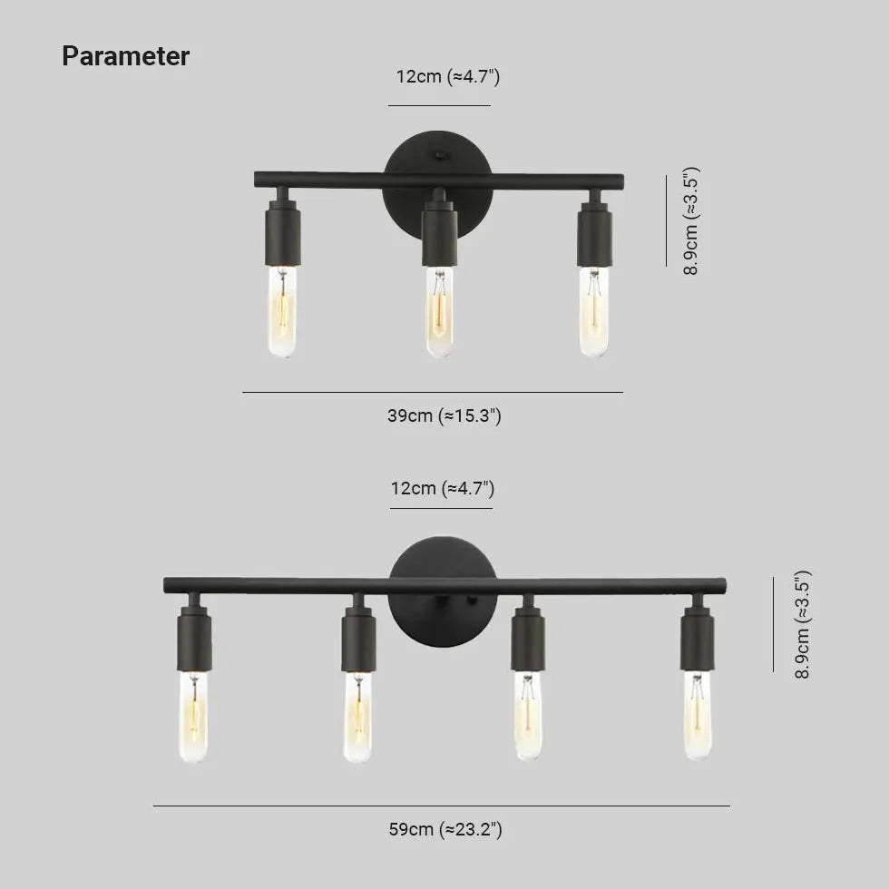 Black Multi Arm Wall Light For Bathroom Alessio Metal Led Ip44