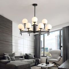 Black Modern Chandeliers For Bedroom Alessio Metal Warm White Ip20 Led