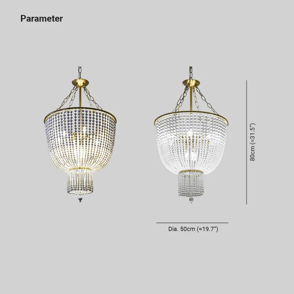 Gold Statement Pendant Light For Bedroom Alessio Metal & Crystal Ip20 Without Bulbs