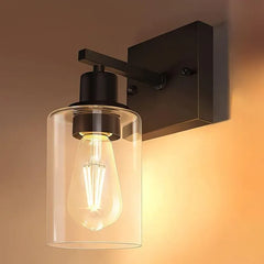 Black Mirror Light For Bathroom Alessio Metal Led Ip44