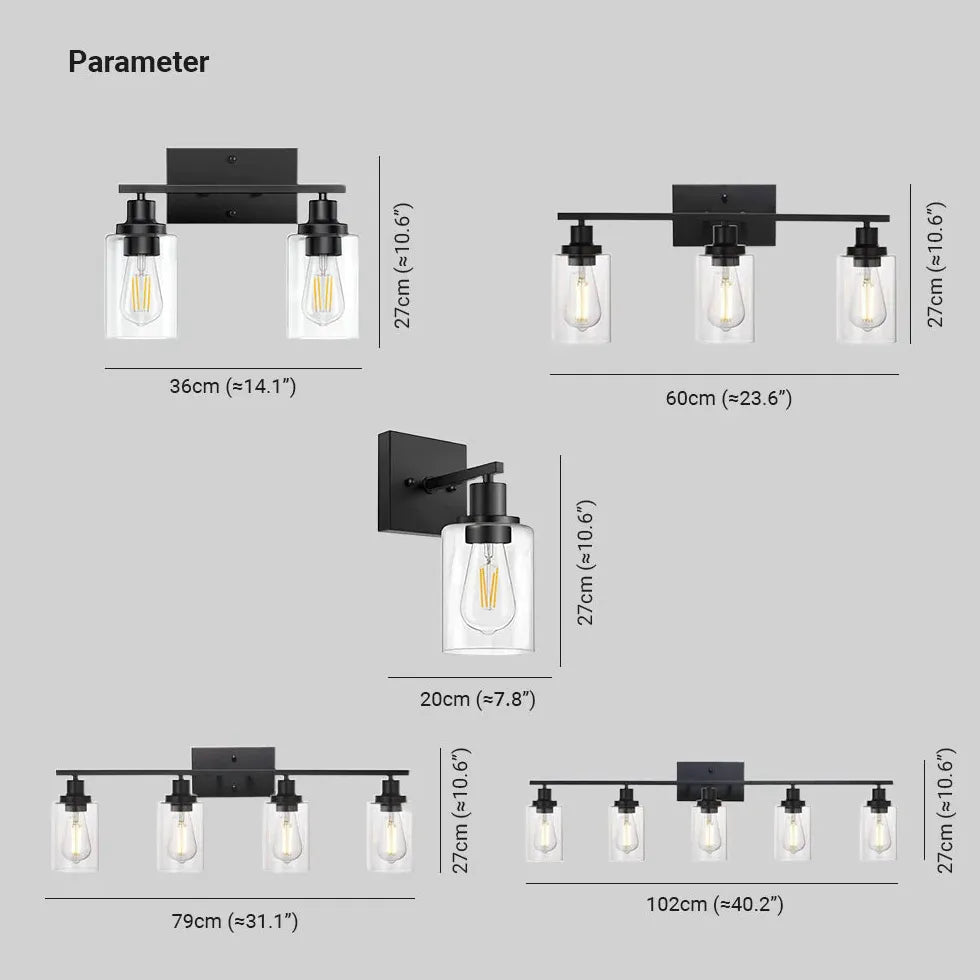 Black Mirror Light For Bathroom Alessio Metal Led Ip44