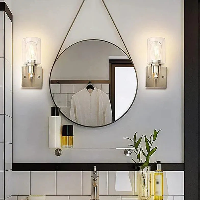 Black Mirror Light For Bathroom Alessio Metal Led Ip44