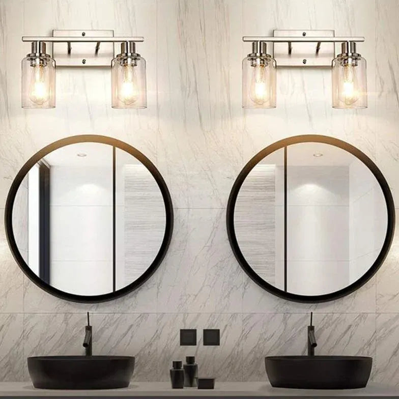 Black Mirror Light For Bathroom Alessio Metal Led Ip44