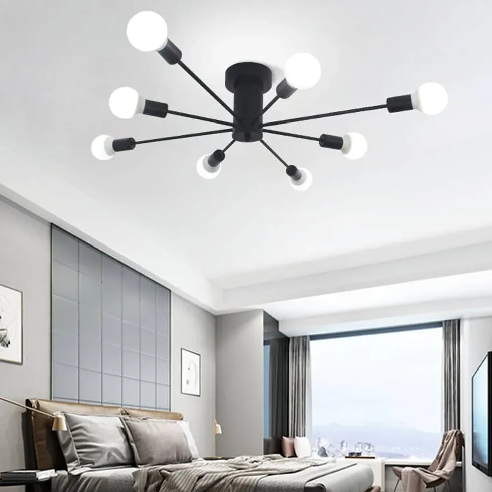 Semi-flush Light For Bedroom Alessio Metal Ip20