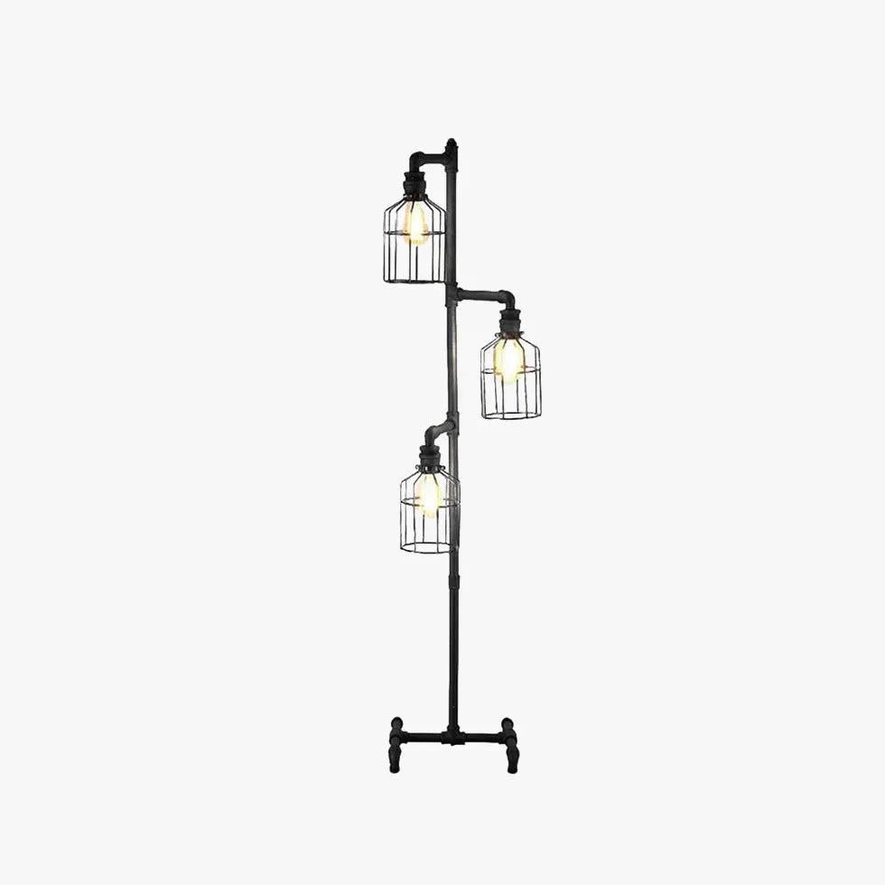 Black Floor Lamp For Bedroom Alessio Metal Ip20