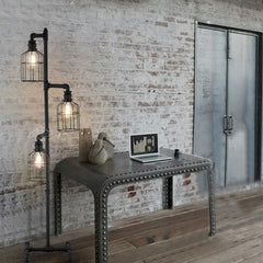 Black Floor Lamp For Bedroom Alessio Metal Ip20