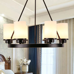 Black Modern Chandeliers For Living Room Alessio Metal & Glass Ip20