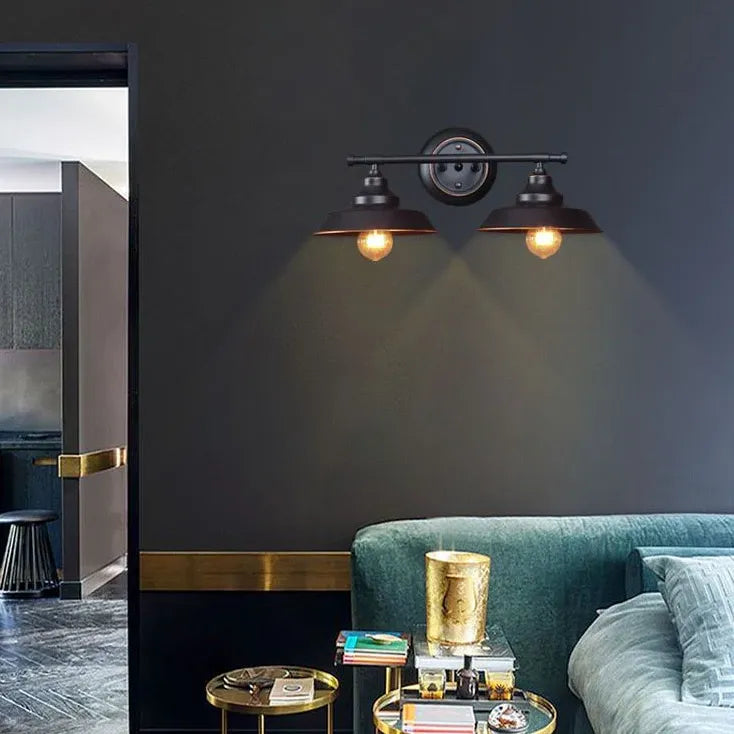 Black Multi Arm Wall Light For Bathroom Alessio Metal