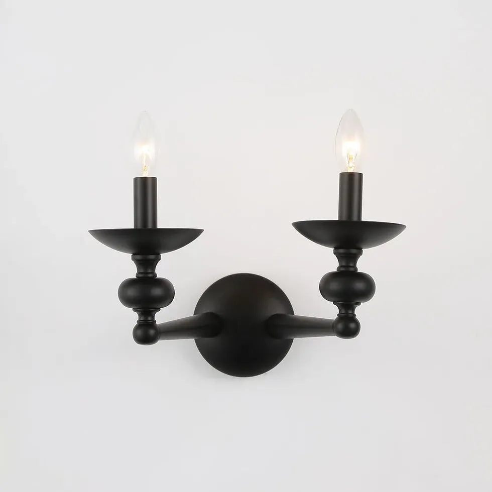 Black Chandelier For Living Room Alessio Metal & Glass Led Ip20