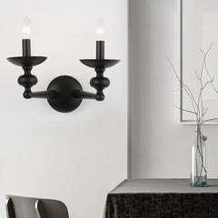 Black Chandelier For Living Room Alessio Metal & Glass Led Ip20