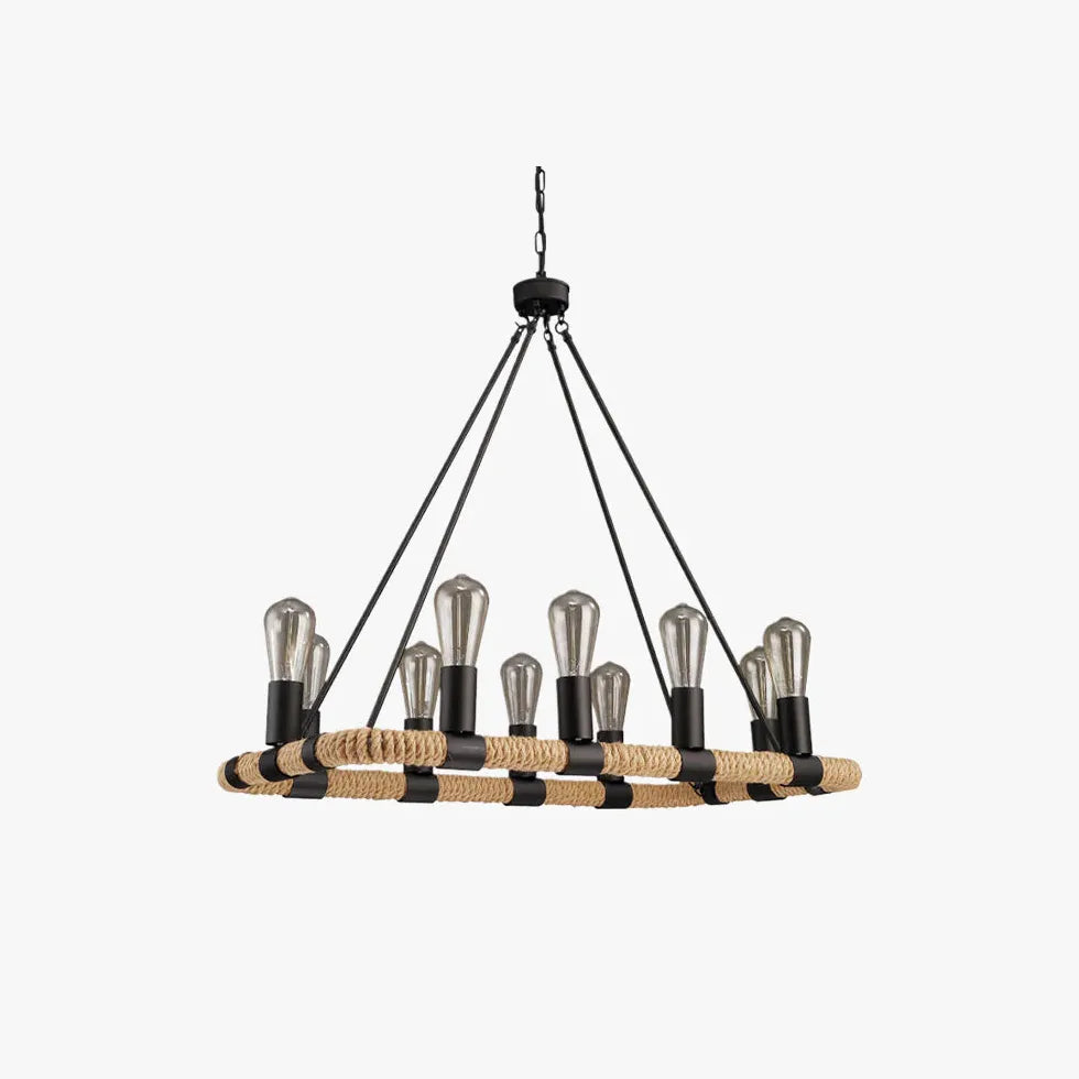 Black Chandelier For Bedroom Alessio Metal Led