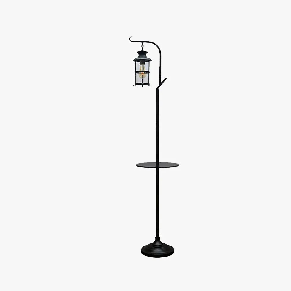 Black Floor Lamp For Study Room Alessio Metal