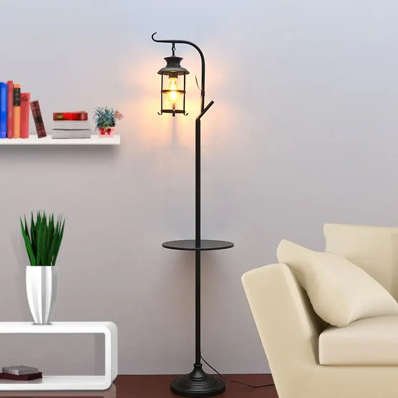 Black Floor Lamp For Study Room Alessio Metal