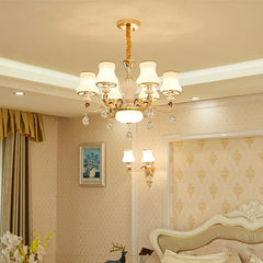 Traditional Chandeliers For Living Room Alessio Metal & Jade Without Bulbs Ip20 Led