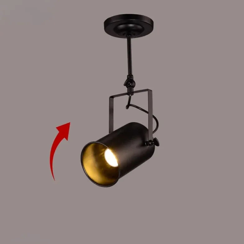 Black Flush Light For Living Room Alessio Metal Ip20