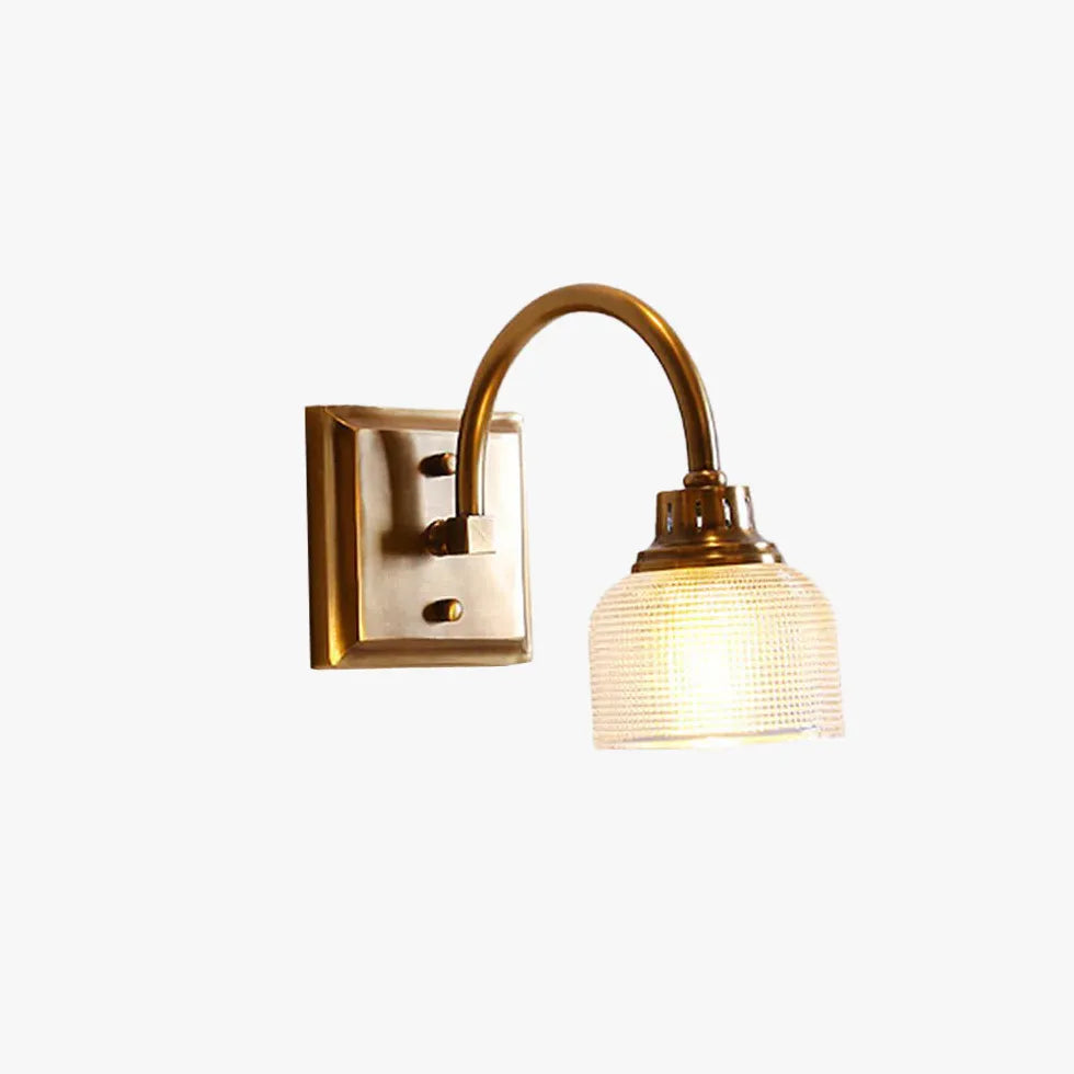 Gold Multi Arm Wall Light For Bathroom Alessio Metal & Glass