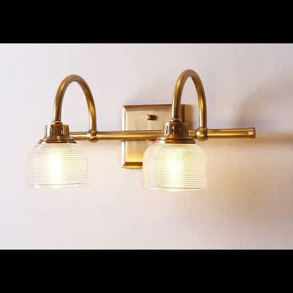 Gold Multi Arm Wall Light For Bathroom Alessio Metal & Glass