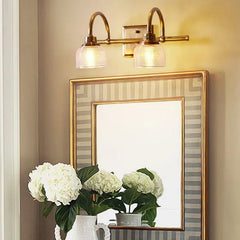 Gold Multi Arm Wall Light For Bathroom Alessio Metal & Glass