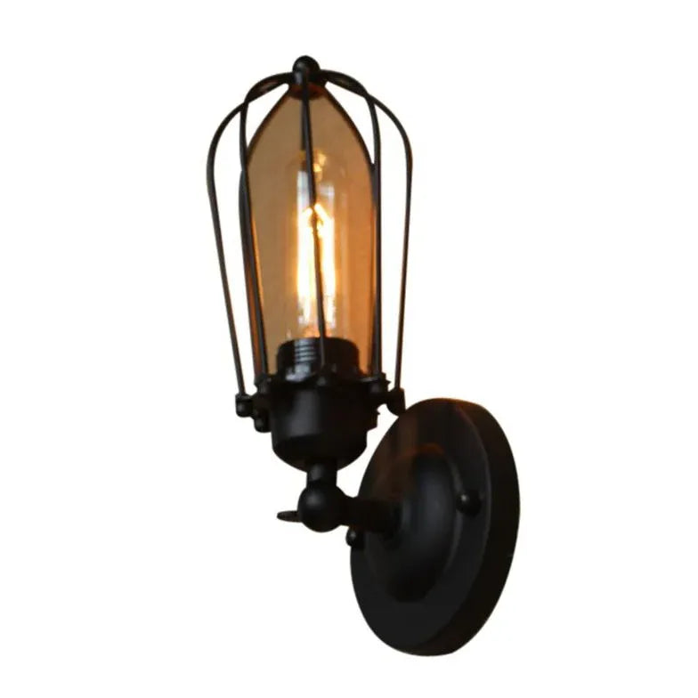 Black Single Arm Wall Light For Bedroom Alessio Metal